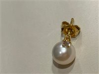 Pendientes Salvini Mujer in Oro amarillo Perla 0.10 Ct N85157F - N85157F